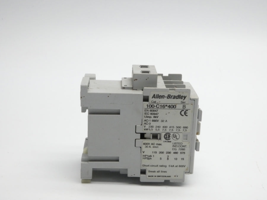 ALLEN BRADLEY 100-C16D400 SER. B 110/120V 32A UNMP