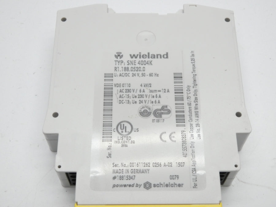 WIELAND SNE4004K R1.188.0520.0 24V 12A NSMP