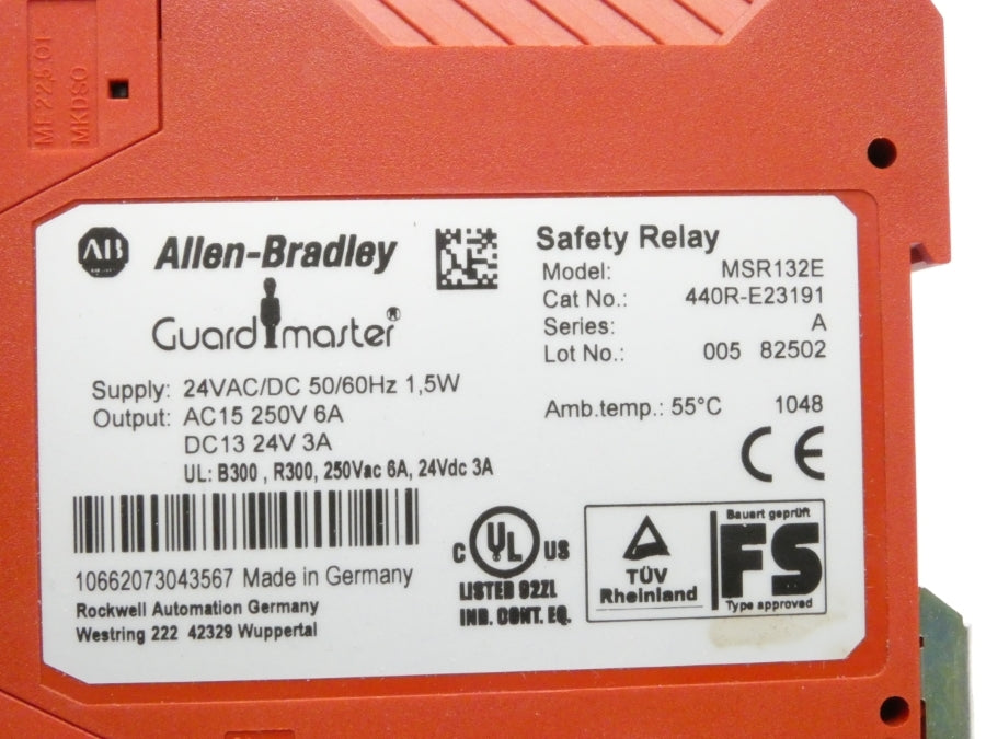 ALLEN BRADLEY 440R-E23191 SER. A 24V 6A (WH) NSMP