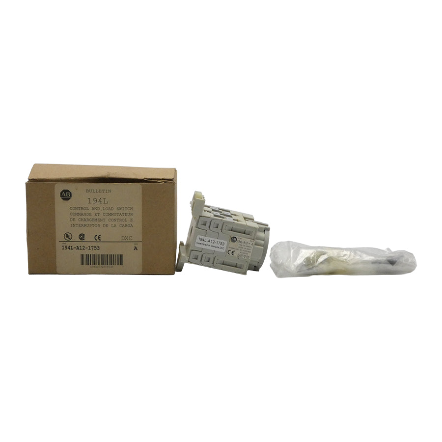 ALLEN BRADLEY 194L-A12-1753 SER. A 690V 12A (BR/WH) NSMP