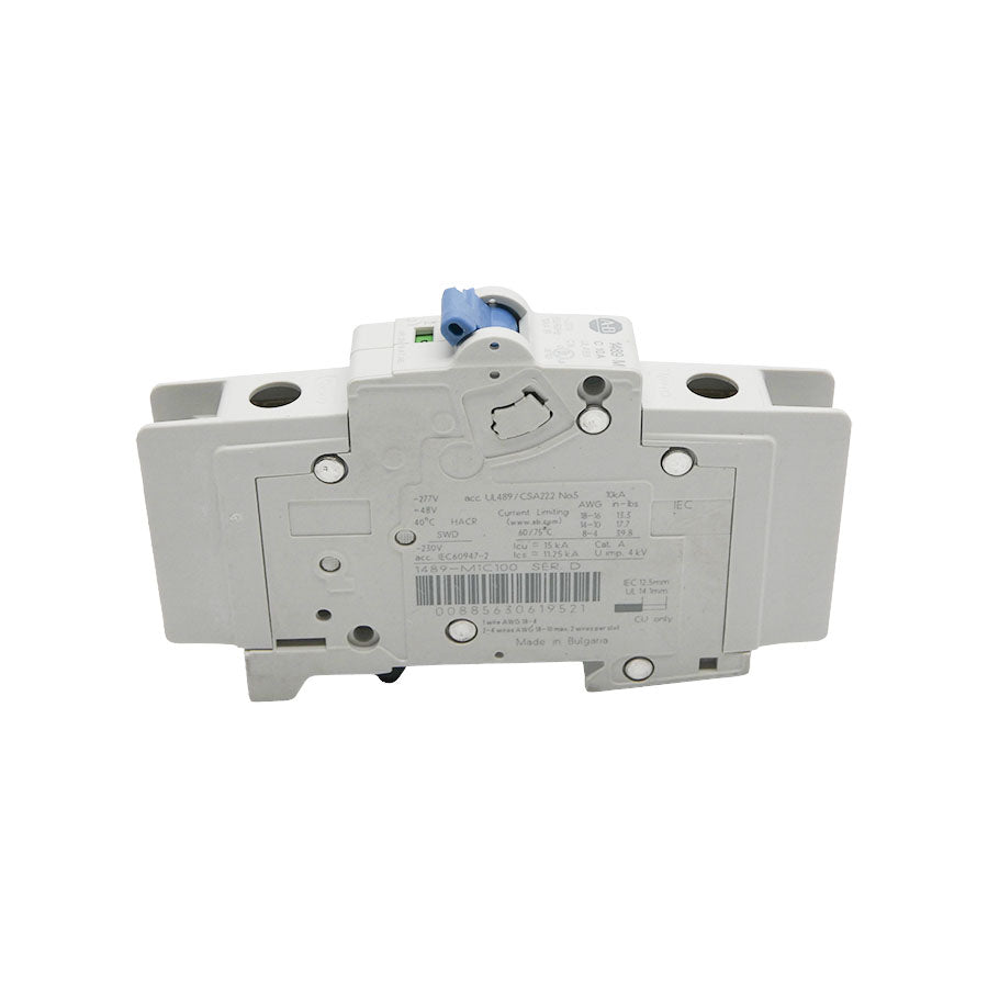ALLEN BRADLEY 1489-M1C100 SER. D 277V 10A (AS PICTURED) NSNP