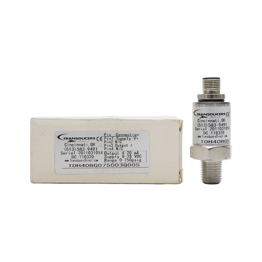 TRANSDUCERS DIRECT TDH40BG075003Q005 8-28VDC 0-750PSI NSMP