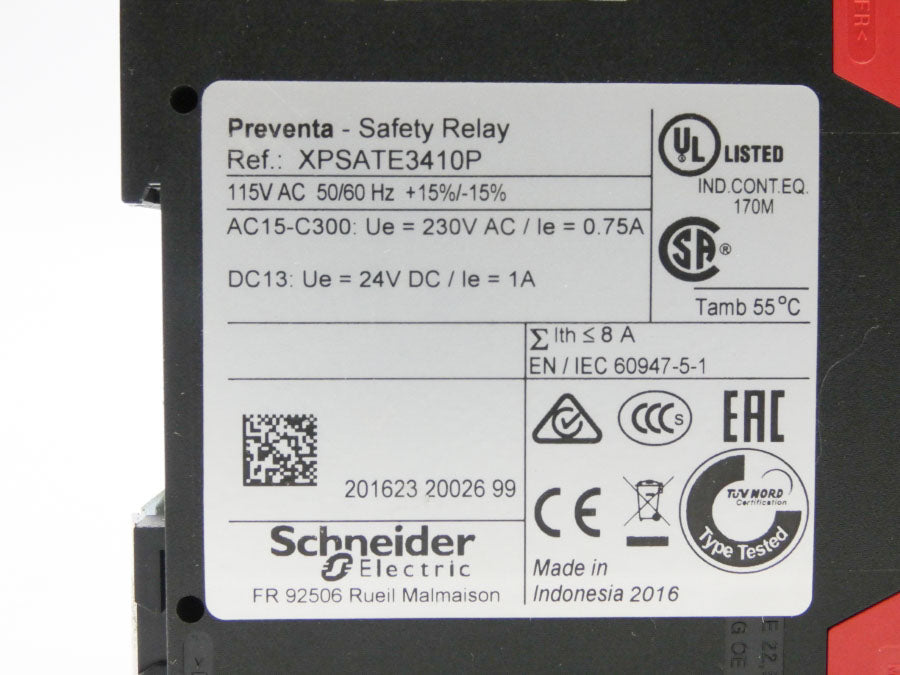 SCHNEIDER ELECTRIC XPSATE3410P 115VAC 1A NSMP