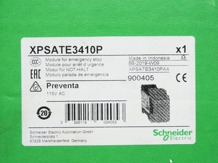 SCHNEIDER ELECTRIC XPSATE3410P 115VAC 1A NSMP