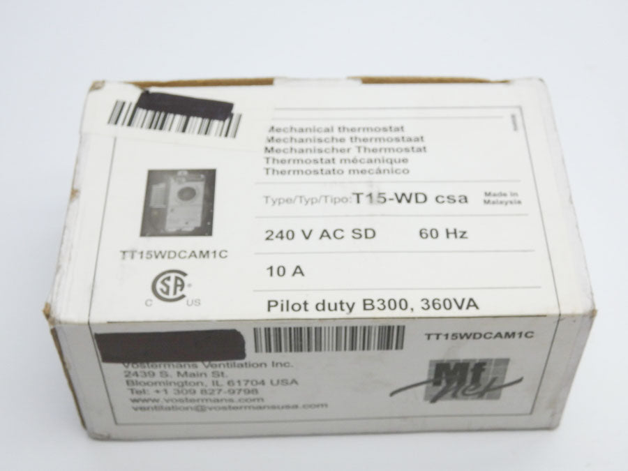 VOSTERMANS TT15WDCAM1C 240VAC 10A NSMP