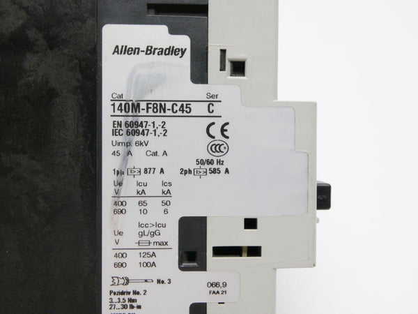 INDUSTRIAL SPARE PART 140M-F8N-C45 SER. C 690V 45A NSNP