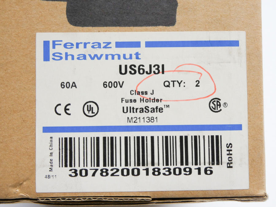 FERRAZ SHAWMUT US6J3I 600V 60A (PKG OF 2) NSMP