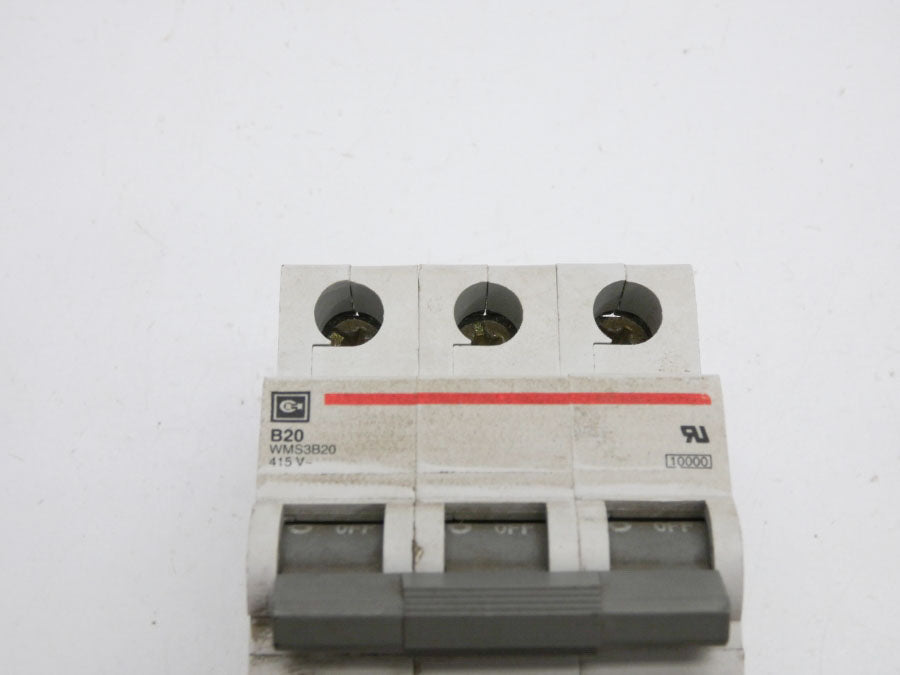 CUTLER-HAMMER WMS3B20 415V 20A UNMP