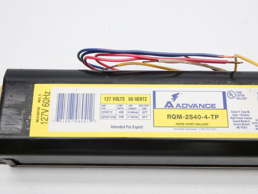 ADVANCE RQM-2S40-4-TP 127V 0.84A NSNP