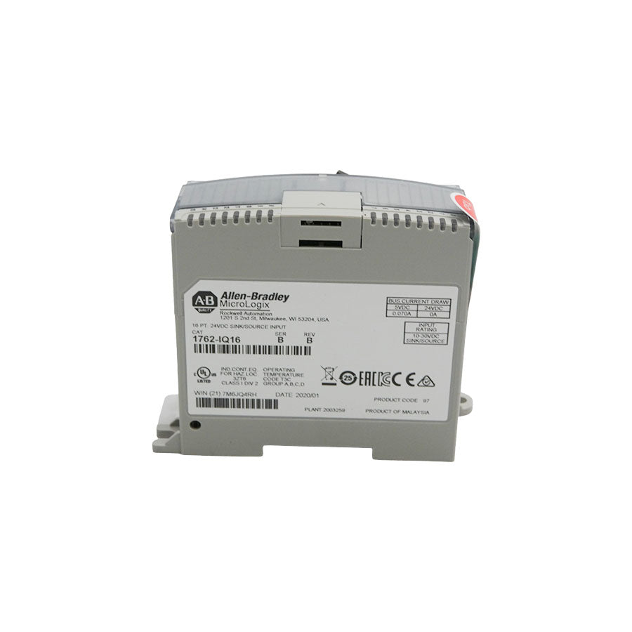 ALLEN BRADLEY 1762-IQ16 SER. B REV. B 24VDC 0.070A NSNP