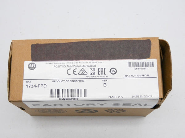 INDUSTRIAL SPARE PART 1734-FPD SER. B DATE: 2016 NSFS