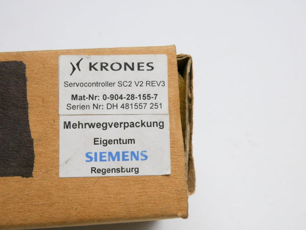 KRONES 0-904-28-155-7 SC2V2 REV. 3 NSMP