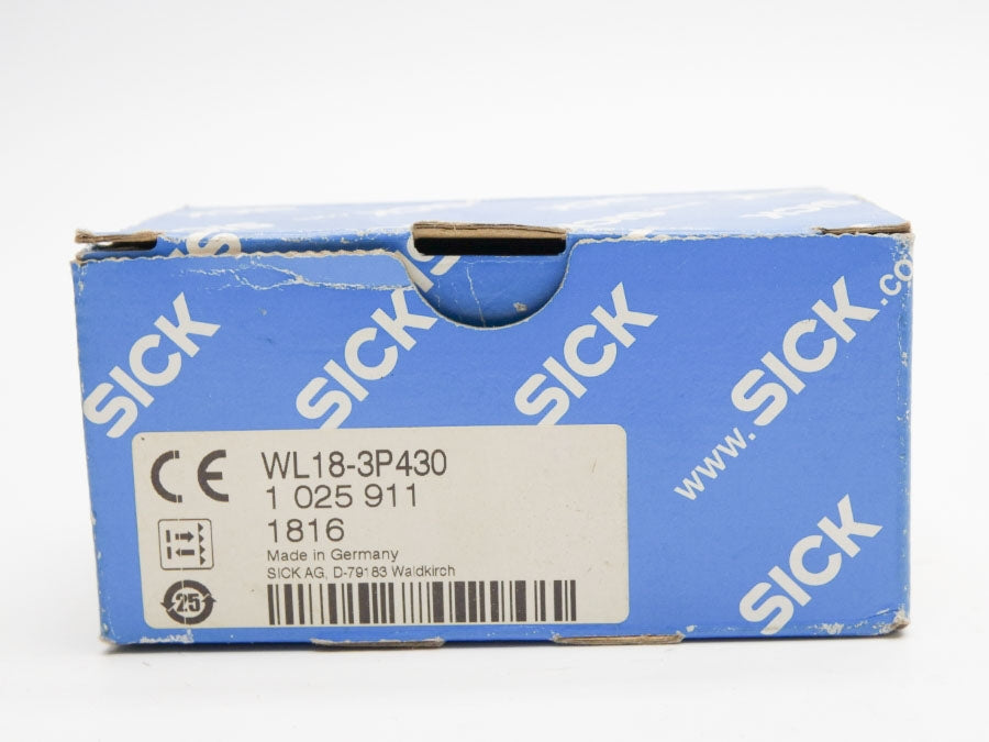 SICK WL18-3P430 1025911 10-30VDC 0.1A (AS PICTURED) NSMP
