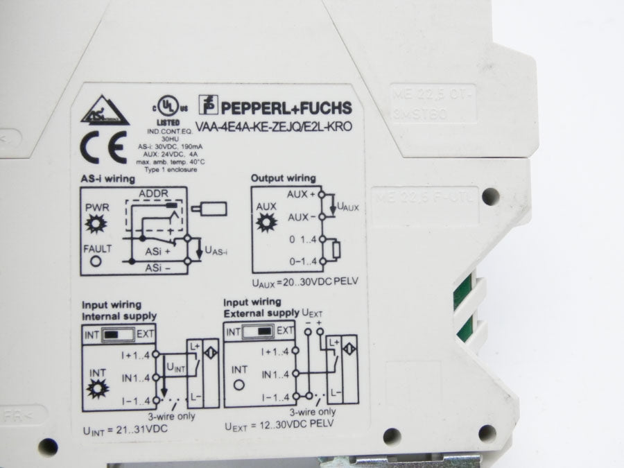 PEPPERL+FUCHS VAA-4E4A-KE-ZEJQ/E2L-KRO 0-901-94-716-7 30VDC 4A NSNP