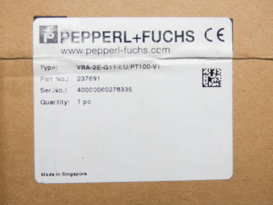 PEPPERL+FUCHS VBA-2E-G11-I/U/PT100-V1 237691 30VDC NSMP