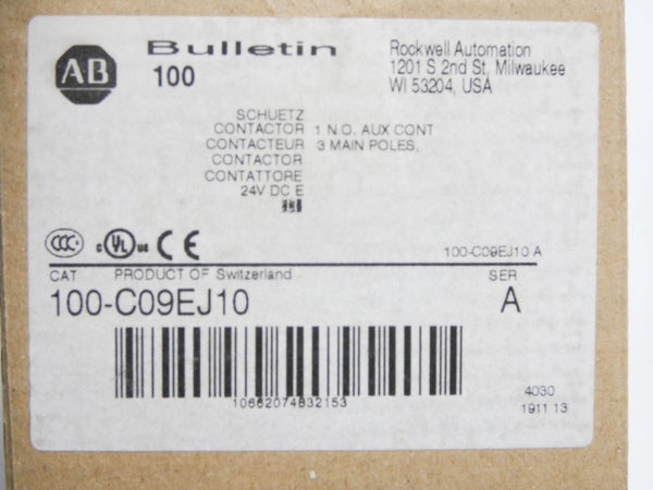 INDUSTRIAL SPARE PART 100-C09EJ10 SER. A 24VDC 32A (AS PICTURED) (BR/WH) NSMP