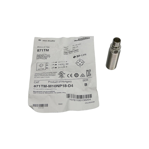 INDUSTRIAL SPARE PART 871TM-M10NP18-D4 SER. B 10-30VDC NSNP