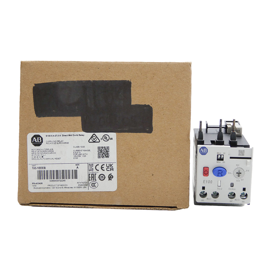ALLEN BRADLEY 193-1EEEB SER. A 690V 5.4-27A (BR/WH) NSMP
