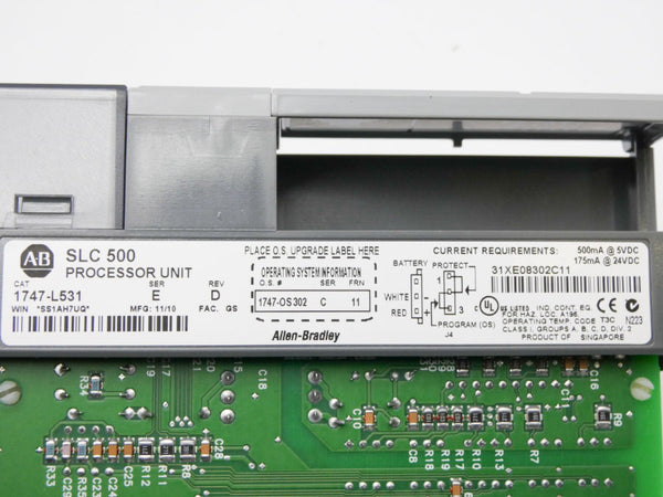 ALLEN BRADLEY 1747-L531 SER. E F/W 11 REV. D 24VDC NSMP