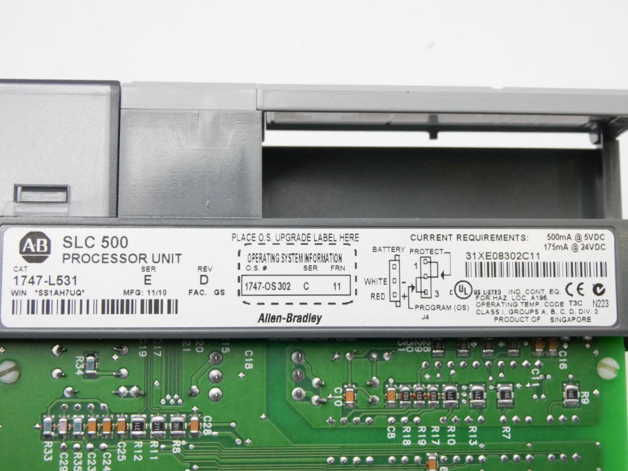 ALLEN BRADLEY 1747-L531 SER. E F/W 11 REV. D 24VDC NSMP
