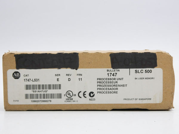 ALLEN BRADLEY 1747-L531 SER. E F/W 11 REV. D 24VDC NSMP