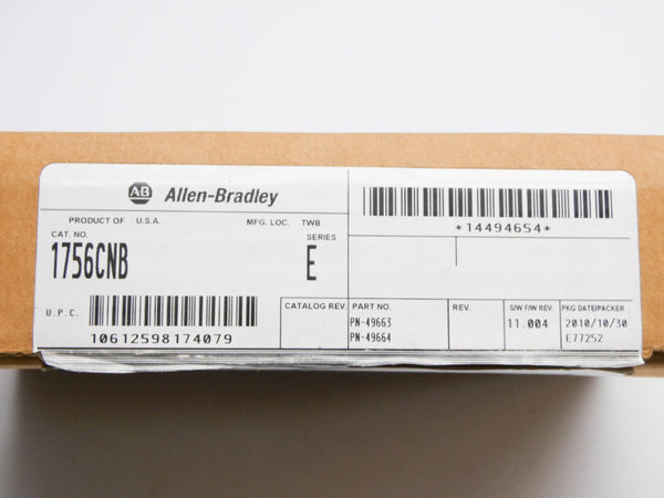 ALLEN BRADLEY 1756-CNB SER. E F/W 11.004 24VDC NSMP