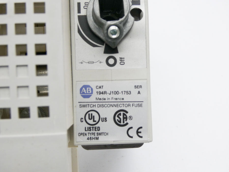 ALLEN BRADLEY 194R-J100-1753 SER. A (BR/WH) NSMP