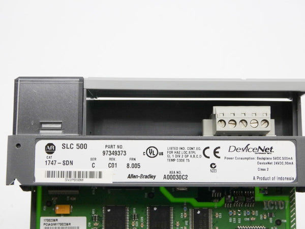 ALLEN BRADLEY 1747-SDN SER. C F/W 8.005 REV. C01 24VDC NSMP