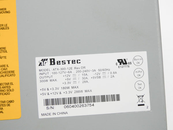 BESTEC ATX-300-12E REV. DR 200-240V 3A NSNP