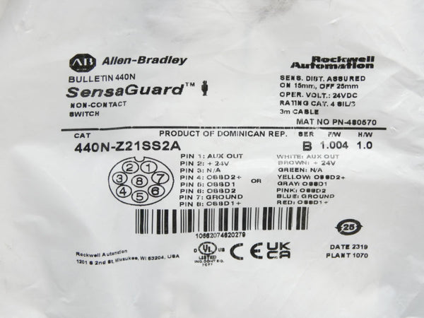 INDUSTRIAL SPARE PART 440N-Z21SS2A SER. B F/W 1.004 24VDC NSMP