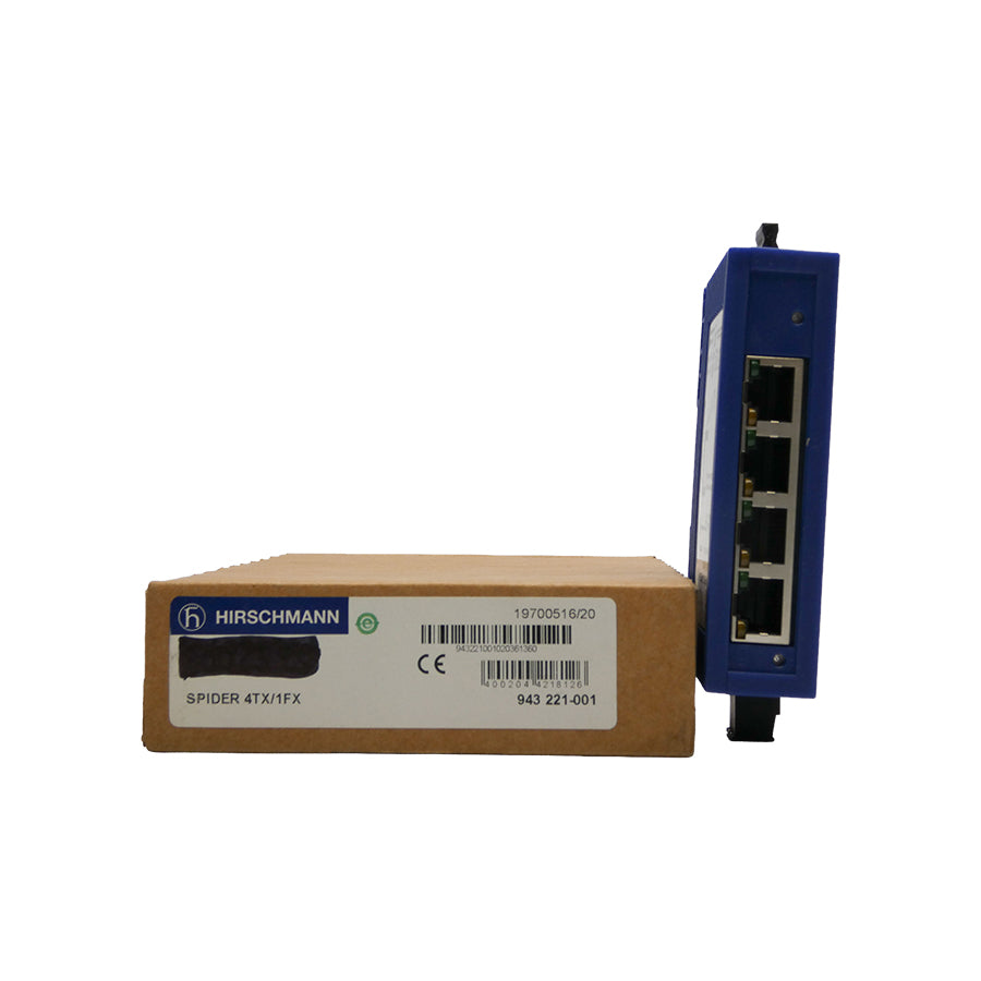 HIRSCHMANN SPIDER 4TX/1FX 943221-001 9.6-32VDC NSMP