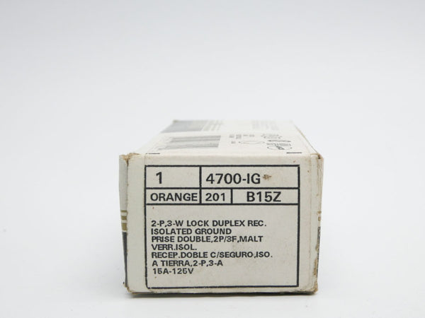 LEVITON 4700-IG 125V 15A NSMP