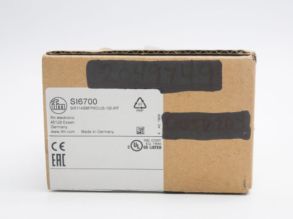 IFM EFECTOR SIR11ABBFPKG/US-100-IPF SI6700 19-36VDC NSMP