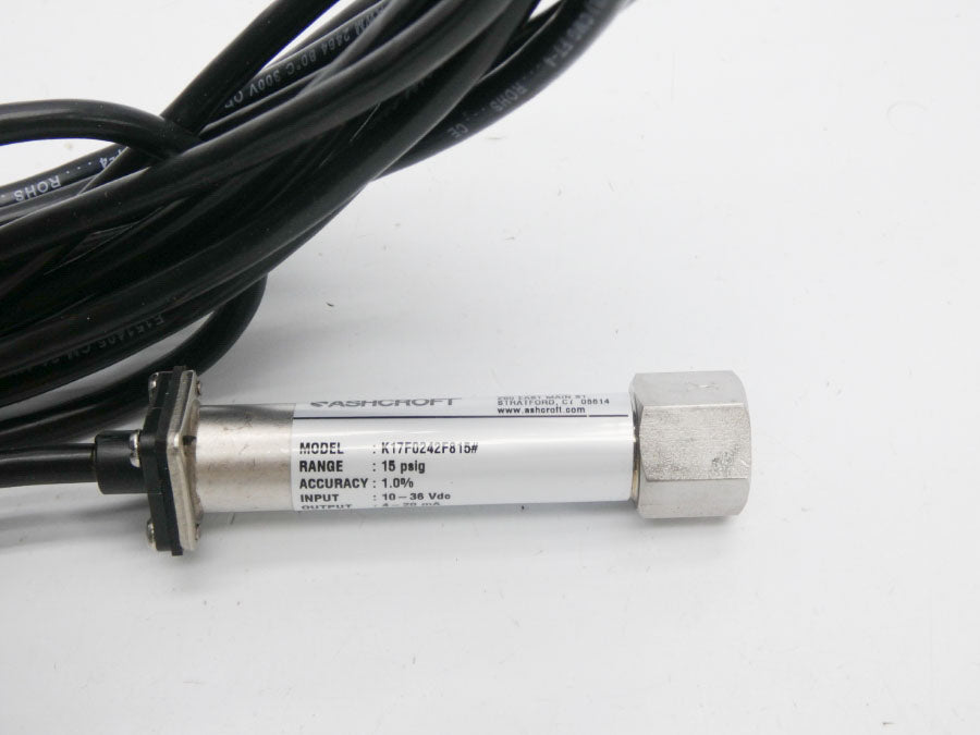 ASHCROFT K1-7-F02-42-F8 10-36VDC 15PSI NSMP