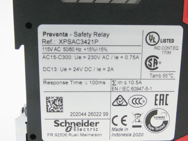 SCHNEIDER ELECTRIC XPSAC3421P 115VAC 2A NSMP
