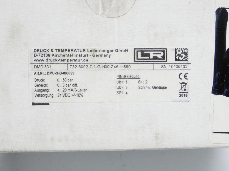 DRUCK&TEMPERATUR 732-5002-7-1-H-N00-Z45-1-650 DMU-S-D-000853 24VDC NSMP