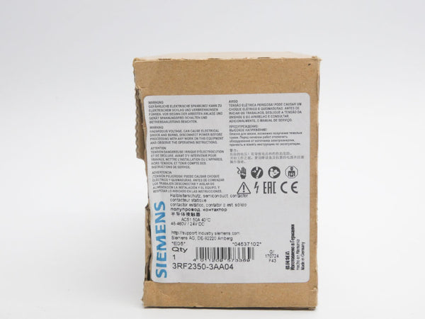 SIEMENS 3RF2350-3AA04 24VDC 50A NSMP
