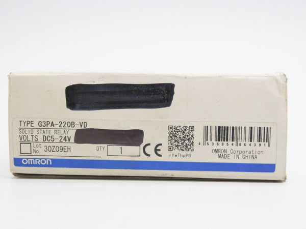 OMRON G3PA-220B-VD 5-24VDC 20A NSMP
