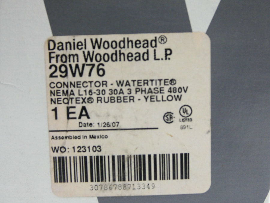 DANIEL WOODHEAD 29W76 480V 30A NSMP