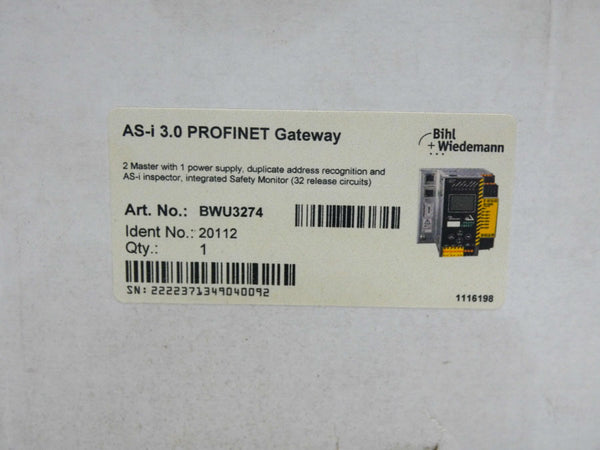 BIHL WIEDEMANN BWU3274 AS-I3.0 30V NSMP