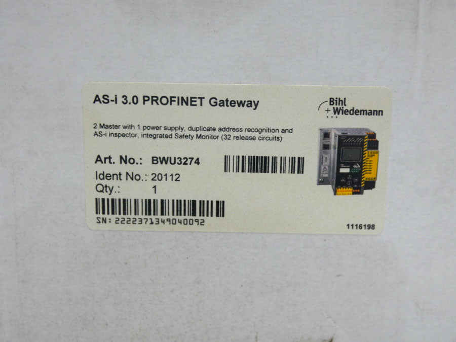 BIHL WIEDEMANN BWU3274 AS-I3.0 30V NSMP