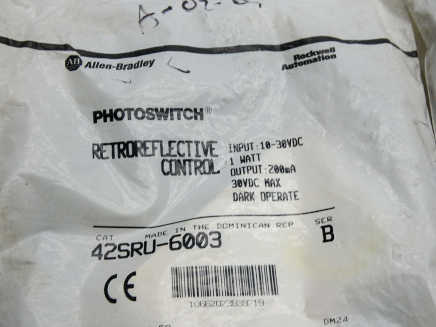 ALLEN BRADLEY 42SRU-6003 SER. B 10-30VDC NSMP