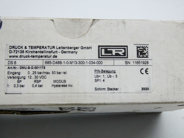 LR 685-D488-1-0-M13-300-1-034-000 DMU-S-D-001175 12-30VDC NSMP