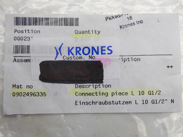KRONES 0902496335 L-10-G1/2 NSNP