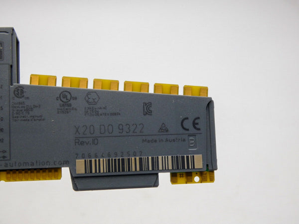 B&R AUTOMATION X20D09322 REV. I0 24VDC NSMP