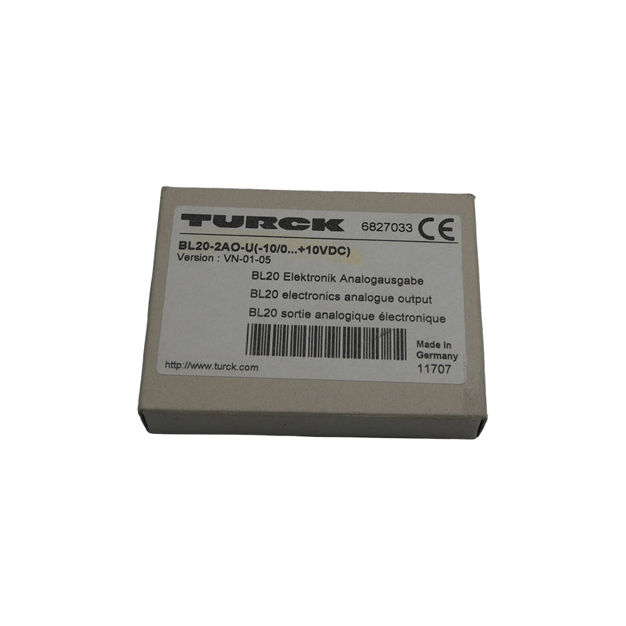 TURCK BL20-2AO-U(-10/0�+10VDC) 6827033 VER. VN-01-05 NSFS