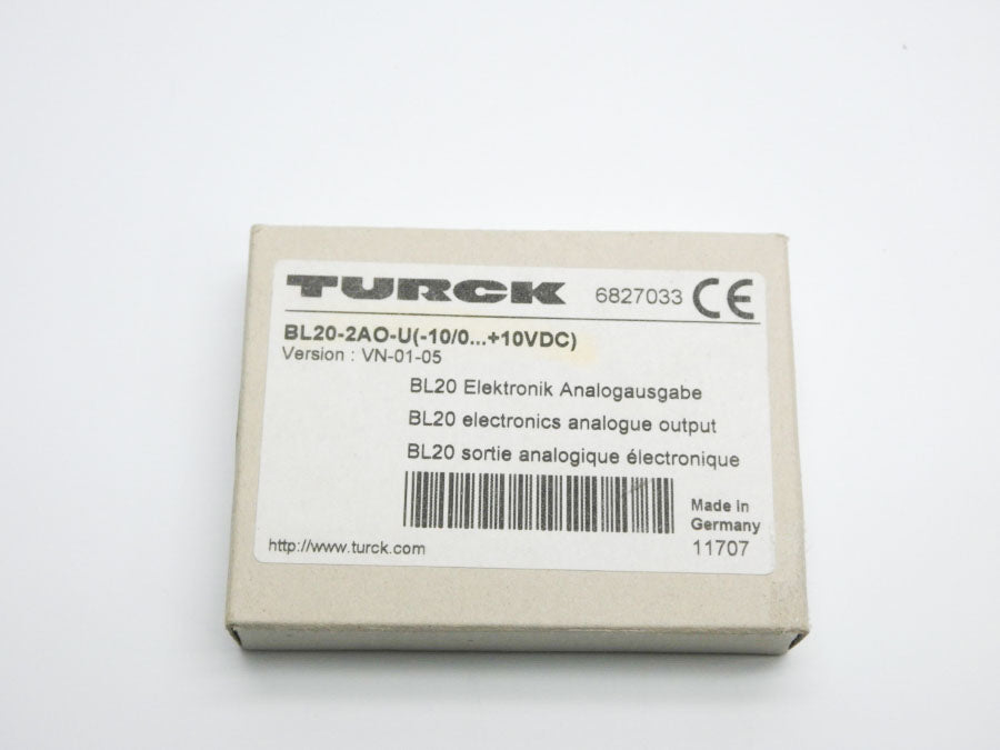 TURCK BL20-2AO-U(-10/0�+10VDC) 6827033 VER. VN-01-05 NSFS