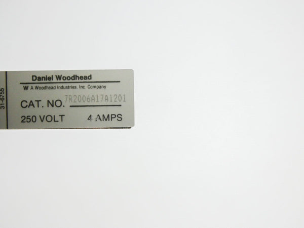 DANIEL WOODHEAD 7R2006A17A1201 250V 4A NSNP
