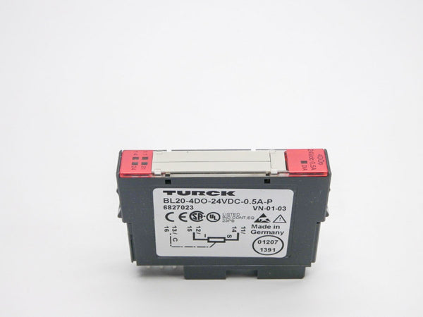 TURCK BL20-4DO-24VDC-0.5A-P 6827023 VER. VN-01-03 24VDC 0.5A NSMP