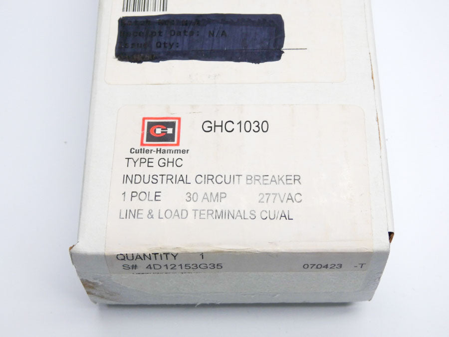 CUTLER-HAMMER GHC1030 277VAC 30A NSMP